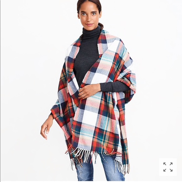 J. Crew Accessories - NWOT J Crew Classic Plaid Blanket Scarf
